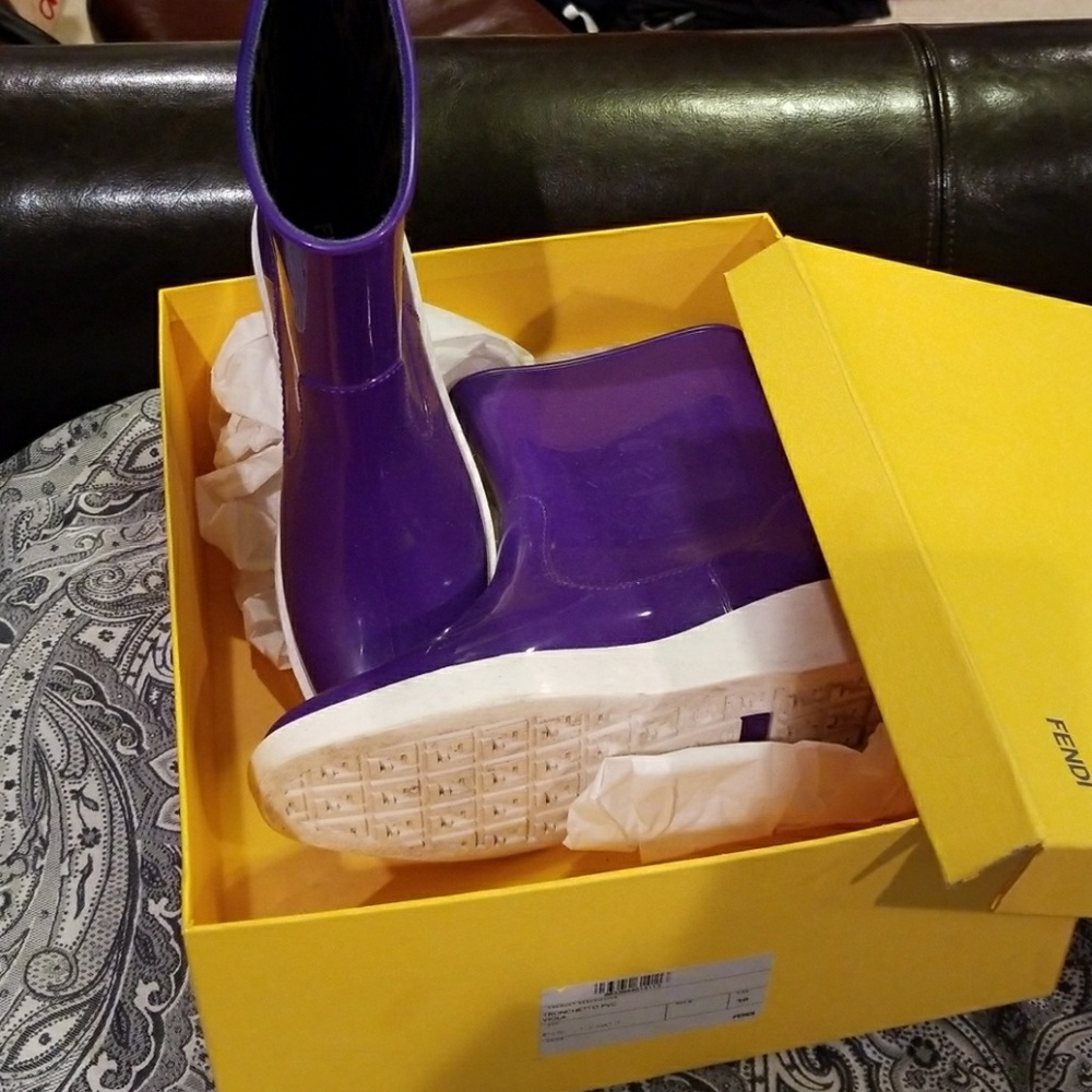 Authentic Fendi Rain Boots